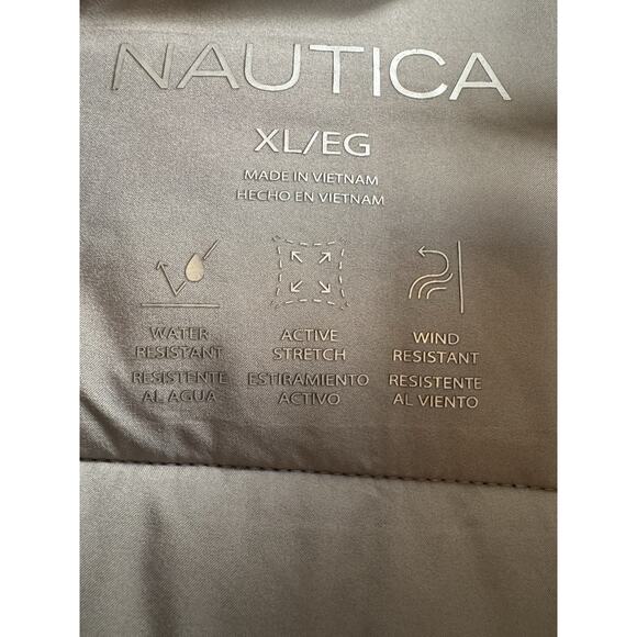 Nautica Men's Black Quilted Full Zip Puffer Jacket Water Wind Resistant XL - Picture 10 of 11